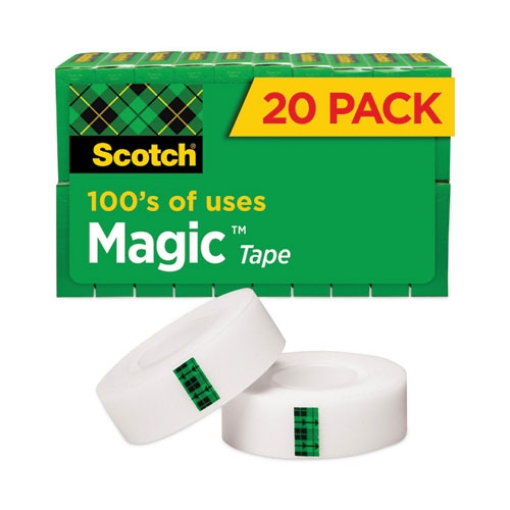 Picture of Magic Tape Value Pack, 1" Core, 0.75" X 83.33 Ft, Clear, 20/pack