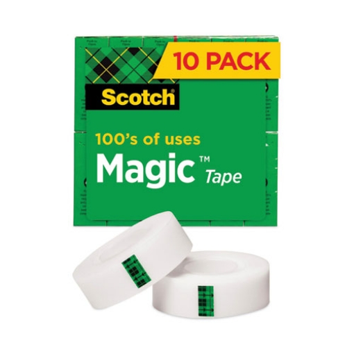 Picture of Magic Tape Value Pack, 1" Core, 0.75" X 83.33 Ft, Clear, 10/pack