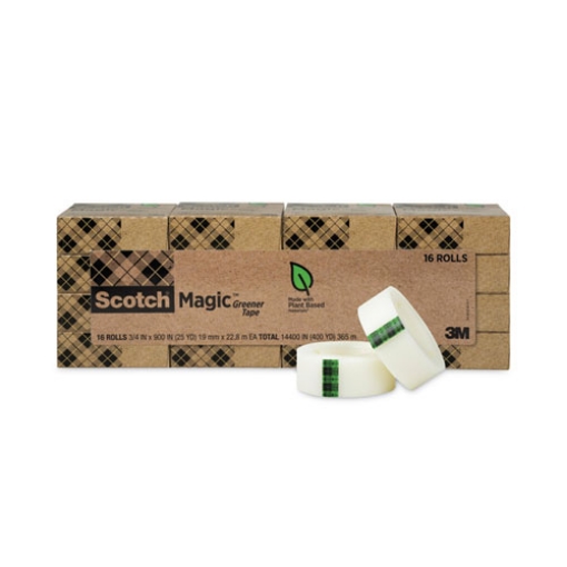 Picture of Magic Greener Tape, 1" Core, 0.75" X 75 Ft, Clear, 16/pack