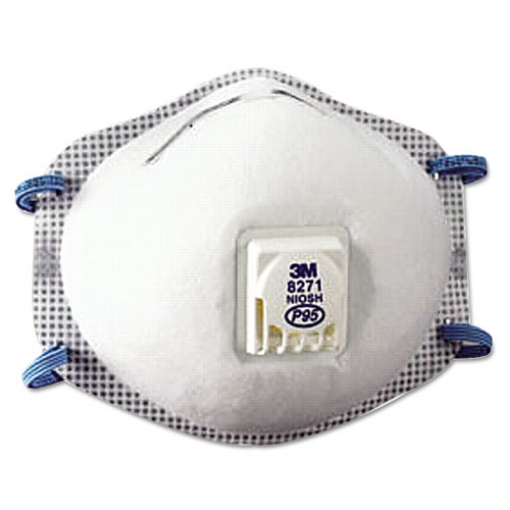 Picture of Particulate Respirator 8271, P95, One Size Fits All, 10/Box