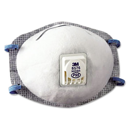 Picture of N95 Particulate Respirator, Half Facepiece, Medium Large, Oil Resistant, Fixed Strap