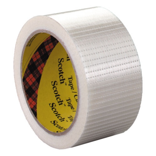 Picture of Bi-Directional Filament Tape, 3" Core, 50 Mm X 50 M, Clear