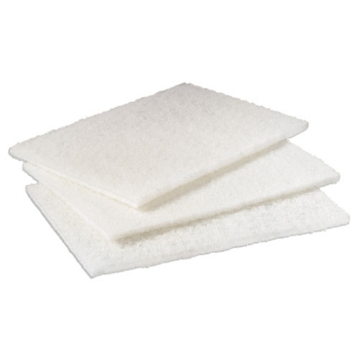 Picture of Light Duty Cleansing Pad, 6 X 9, White, 20/pack, 3 Packs/carton