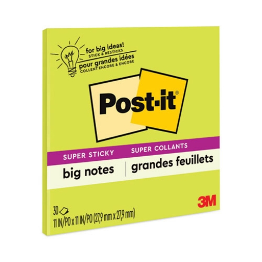 Picture of Big Notes, Unruled, 11 x 11, Green, 30 Sheets