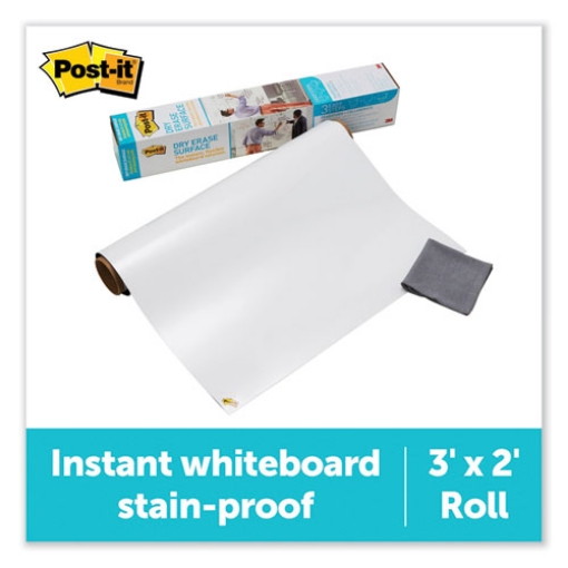 Picture of Dry Erase Surface with Adhesive Backing, 36 x 24, White Surface