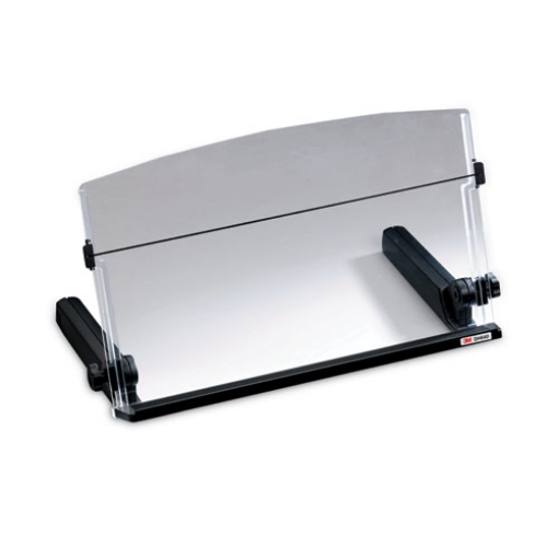 Picture of In-Line Freestanding Copyholder, 300 Sheet Capacity, Plastic, Black/clear