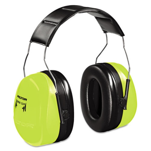 Picture of PELTOR OPTIME 105 HI-VIZ EARMUFFS, 30 DB NRR, HI-VIZ GREEN