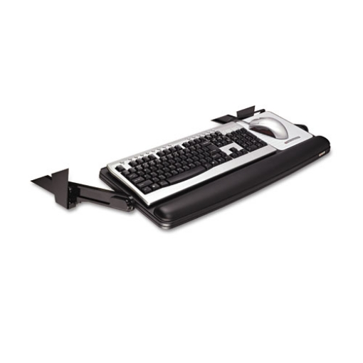 Picture of Adjustable Under Desk Keyboard Drawer, 27.3w X 16.8d, Black