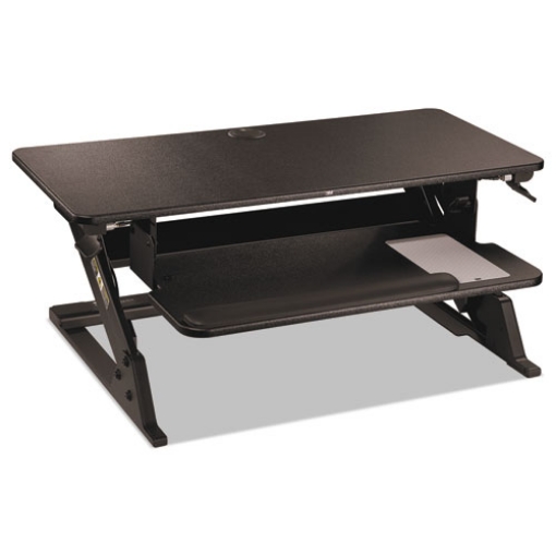 Picture of PRECISION STANDING DESK, 35.4" X 22.2" X 6.2" TO 20", BLACK