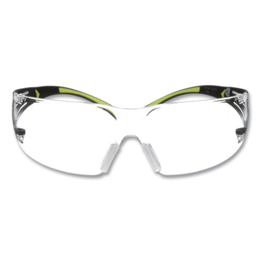 Picture of SecureFIt Protective Eyewear, 400 Series, Green Plastic Frame, Clear Polycarbonate Lens