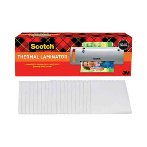 Picture of Thermal Laminator Value Pack, Two Rollers, 9" Max Document Width, 5 Mil Max Document Thickness