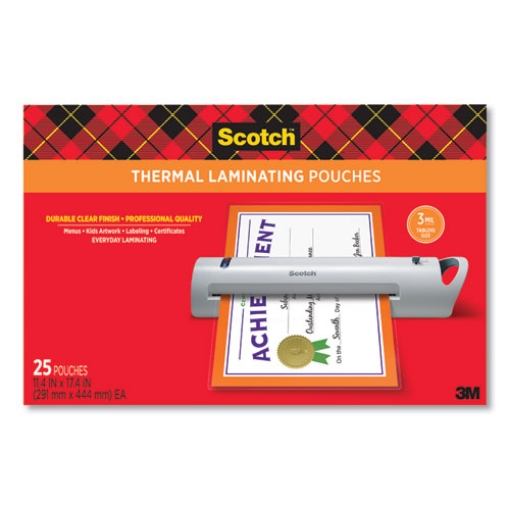 Picture of Laminating Pouches, 3 Mil, 11.5" X 17.5", Gloss Clear, 25/pack