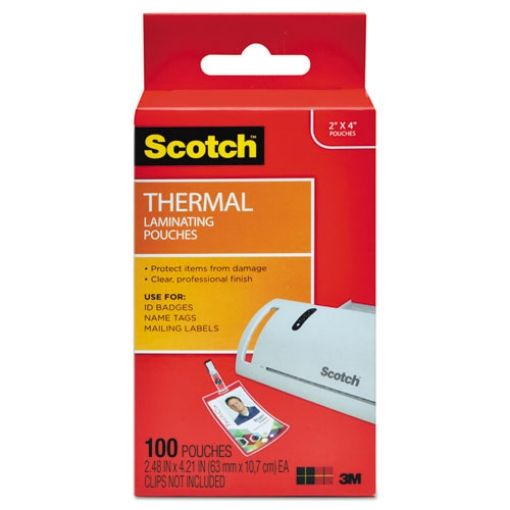 Picture of Laminating Pouches, 5 Mil, 2.25" X 4.25", Gloss Clear, 100/pack