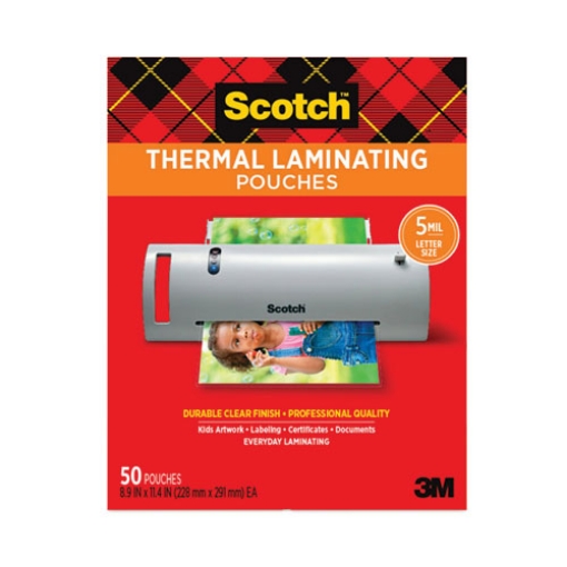 Picture of Laminating Pouches, 5 Mil, 9" X 11.5", Gloss Clear, 50/pack