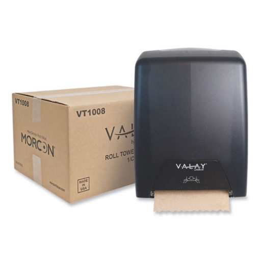 Picture of Valay Proprietary Roll Towel Dispenser, 11.75 X 8.5 X 14, Black