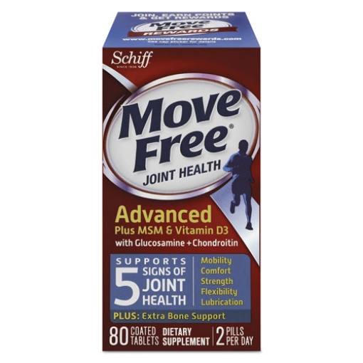 Picture of Move Free Advanced Plus Msm And Vitamin D3 Joint Health Tablet, 80 Count, 12/carton