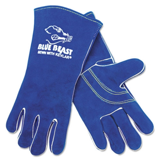 Picture of Premium Quality Welder's Gloves, Large, 13 in, Blue, Dozen