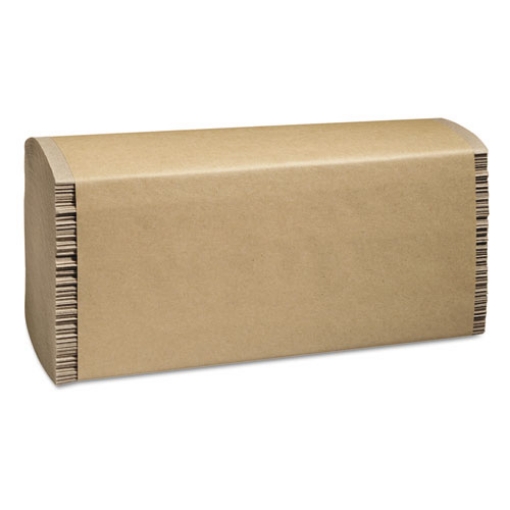 Picture of 100% Recycled Folded Paper Towels, Multi-Fold, 1-Ply, 9.5 x 9.25, Natural, 250/Pack, 16 Packs/Carton