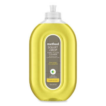 Picture of Squirt + Mop Hard Floor Cleaner, 25 Oz Spray Bottle, Lemon Ginger, 6/carton