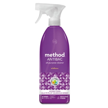 Picture of Antibac All-Purpose Cleaner, Wildflower, 28 Oz Spray Bottle, 8/carton