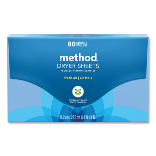 Picture of Dryer Sheets, Fresh Air, 80/Box, 6 Boxes/Carton