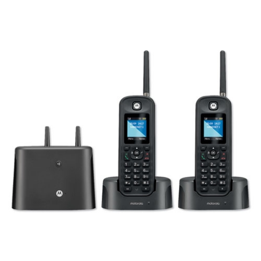 Picture of 0212 digital cordless telephone with answering machine, 2 handsets