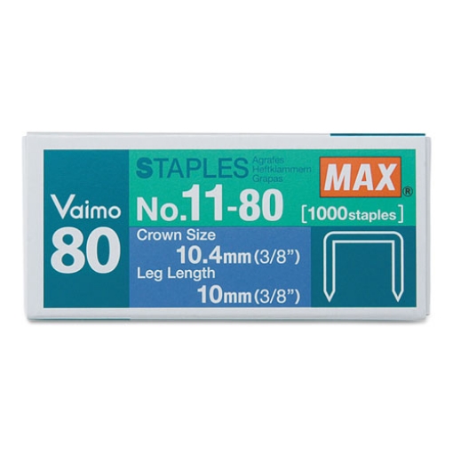 Picture of Vaimo 11 Staples, 0.38" Leg, 0.5" Crown, Steel, 1,000/box