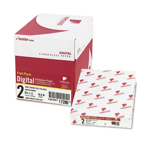 Picture of Fast Pack Digital Carbonless Paper, 2-Part, 8.5 X 11, White/canary, 500 Sheets/ream, 5 Reams/carton