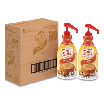 Picture of Liquid Coffee Creamer, Hazelnut, 1.5 Liter Pump Bottle, 2/carton