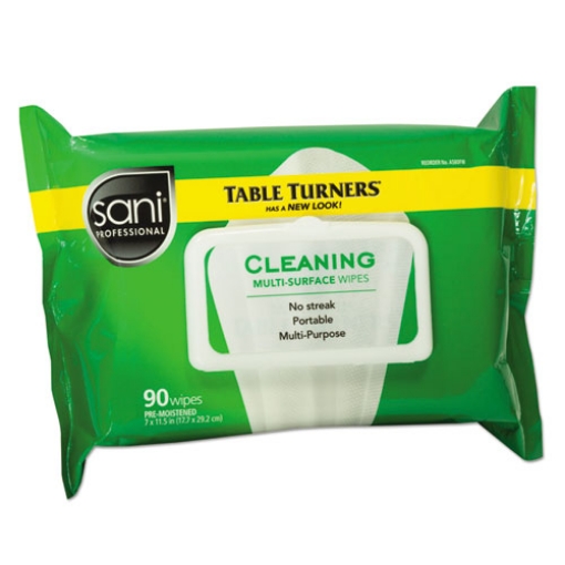 Picture of Multi-Surface Cleaning Wipes, 1-Ply, 11.5 x 7, Fresh Scent, White, 90 Wipes/Pack, 12 Packs/Carton