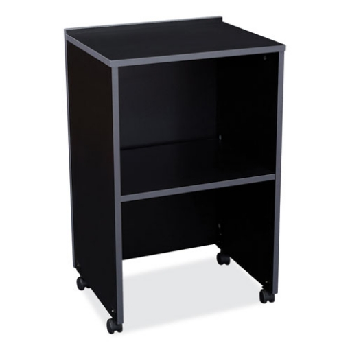 Picture of AV Cart/Lectern Base, 21.12 x 17.5 x 33.75, Black, Ships in 1-3 Business Days