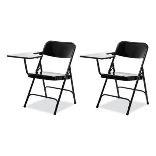 Picture of 5200 Series Right-Side Tablet-Arm Folding Chair, Supports Up to 480 lb, 17.25" Seat Height, Black, 2/CT,Ships in 1-3 Bus Days