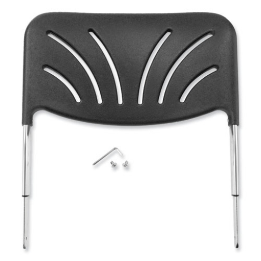 Picture of Backrest for NPS 6600 Series Elephant Z-Stools, 16.25 x 4.5 x 19, Plastic/Steel, Black, Ships in 1-3 Business Days