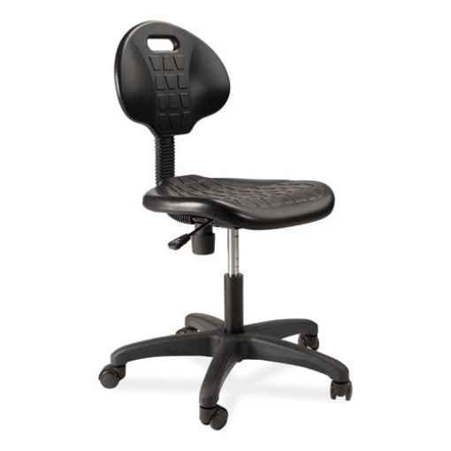 Picture of 6700 Series Polyurethane Adj Height Task Chair, Supports 300 lb, 16"-21" Seat Ht, Black Seat/Back/Base, Ships in 1-3 Bus Days