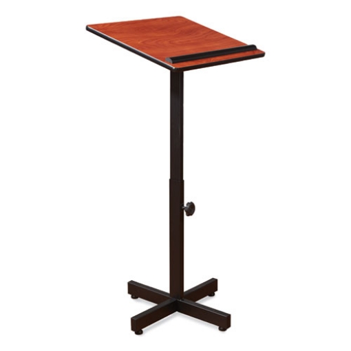Picture of Portable Presentation Lectern Stand, 20 x 18.25 x 44, Cherry, Ships in 1-3 Business Days
