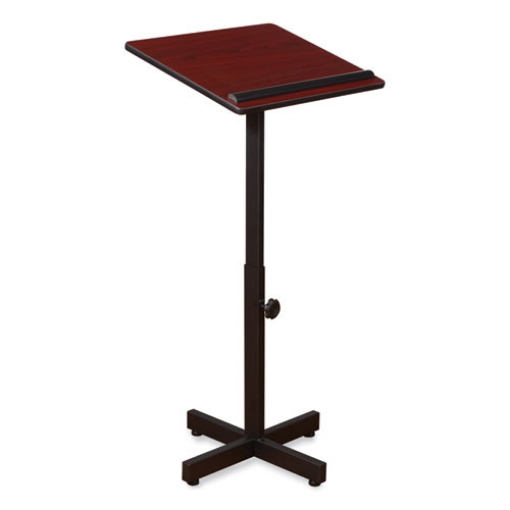 Picture of Portable Presentation Lectern Stand, 20 x 18.25 x 44, Mahogany, Ships in 1-3 Business Days