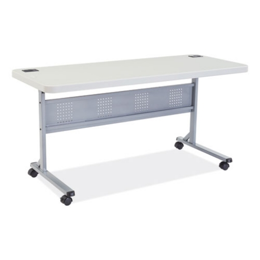 Picture of Flip-N-Store Training Table, Rectangular, 24 x 60 x 29.5, Speckled Gray, Ships in 1-3 Business Days