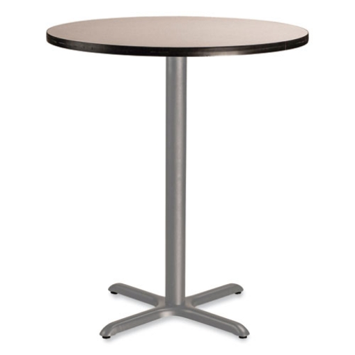 Picture of Cafe Table, 36" Diameter x 42h, Round Top/X-Base, Gray Nebula Top, Gray Base, Ships in 7-10 Business Days