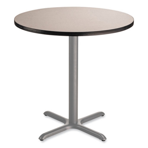 Picture of Cafe Table, 36" Diameter x 36h, Round Top/X-Base, Gray Nebula Top, Gray Base, Ships in 7-10 Business Days