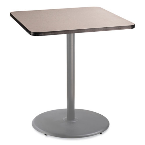 Picture of Cafe Table, 36w x 36d x 42h, Square Top/Round Base, Gray Nebula Top, Gray Base, Ships in 7-10 Business Days