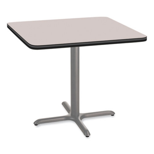 Picture of Cafe Table, 36w x 36d x 30h, Square Top/X-Base, Gray Nebula Top, Gray Base, Ships in 7-10 Business Days