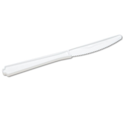 Picture of 7340000221316, Skilcraft, Plastic Flatware, Type Iii, Knife, White, 100/pack