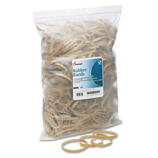 Picture of 7510010589974 Skilcraft Rubber Bands, Size 64, 0.03" Gauge, Beige, 1 Lb Box, 400/pack