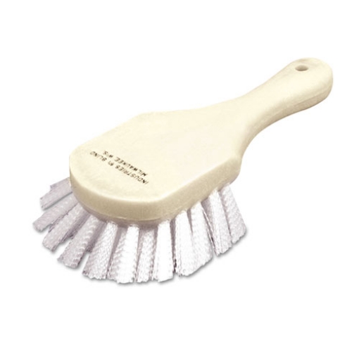 Picture of 7920000610038, SKILCRAFT All-Purpose Scrub Brush, White Nylon Bristles, 3" Brush, 1.25" Nylon Bristles, Plastic Block
