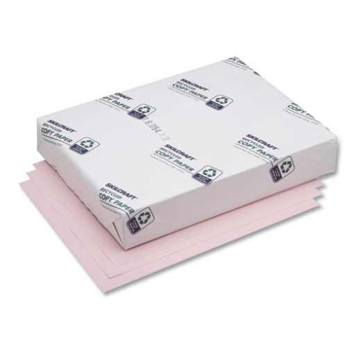 Picture of 7530010719794 SKILCRAFT Bond Paper, 92 Bright, 20 lb Bond Weight, 8.5 x 11, Pink, 500 Sheets/Ream, 10 Reams/Carton