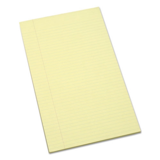 Picture of 7530011247632 Skilcraft Writing Pad, Wide/legal Rule, 100 Canary-Yellow 8.5 X 13.25 Sheets, Dozen