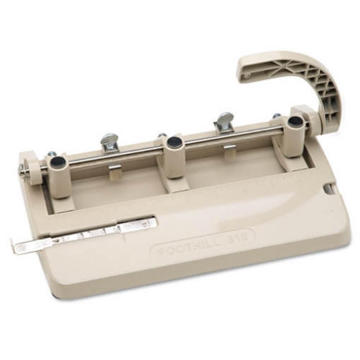 Picture of 7520001394101 Skilcraft Heavy-Duty Three-Hole Punch, 13/32" Holes, 28-Sheet, Beige