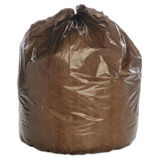 Picture of 8105011839769, Skilcraft Maximum Performance Trash Can Liner, 33 Gal, 1.22 Mil, 33" X 39", Brown, 125/box