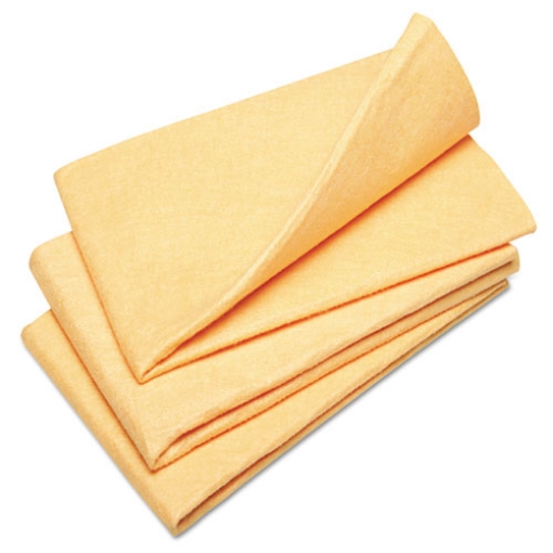 Picture of 7920012156569, Skilcraft, Synthetic Shammy Cloth, 23 X 20, Orange, 3/pack