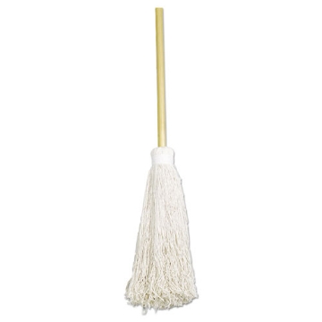 Picture of Skilcraft Deck Swab, 17" White Cotton Head, 60" Natural Wood Handle